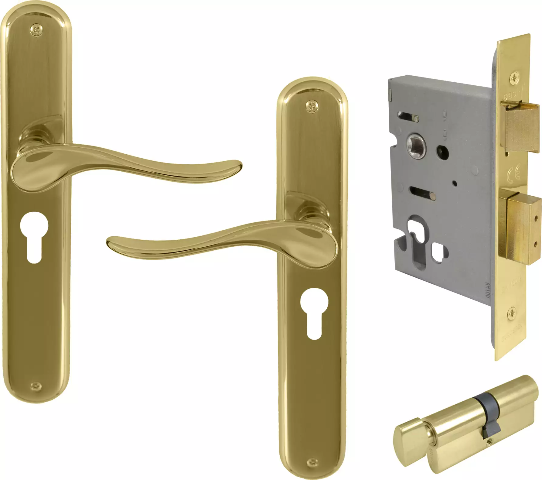 Haven Longplate Oval Entrance Set - E48 - UB