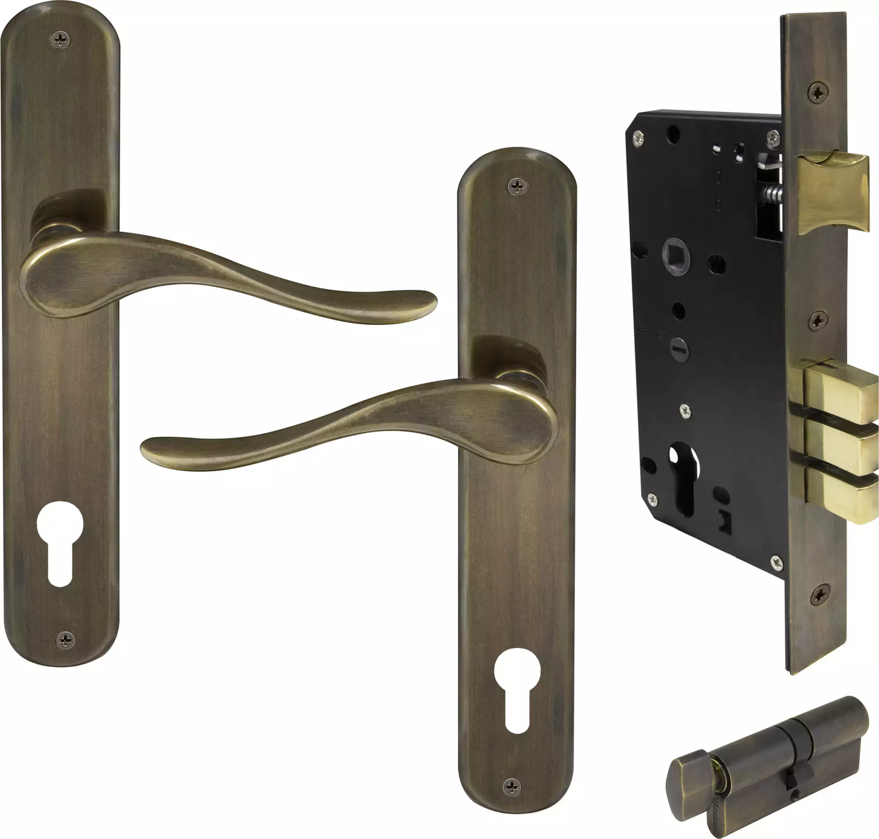 Haven Longplate Oval Entrance Set - E85 - ORB