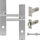 Charleston Longplate Square Privacy Set - Magn. Latch - PC