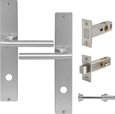 Charleston Longplate Square Privacy Set - Magn. Latch - PC