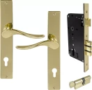 Haven LP Square Entrance Set - E85 - PB