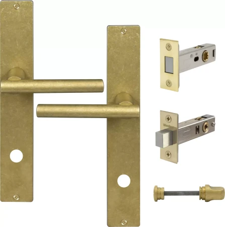Charleston Longplate Square Privacy Set - Magn. Latch - RLB