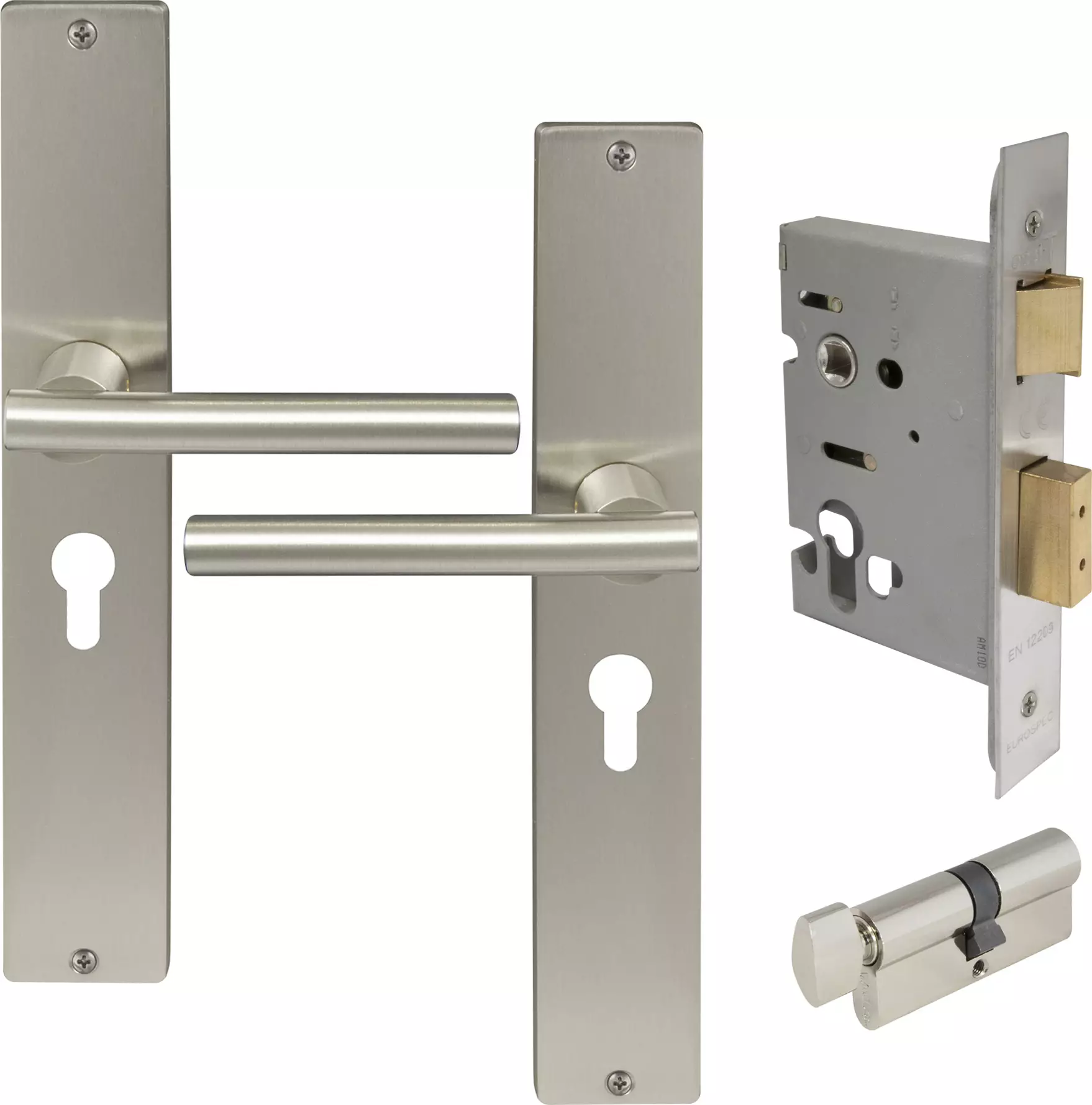 Charleston LP Square Entrance Set - E48 - BN