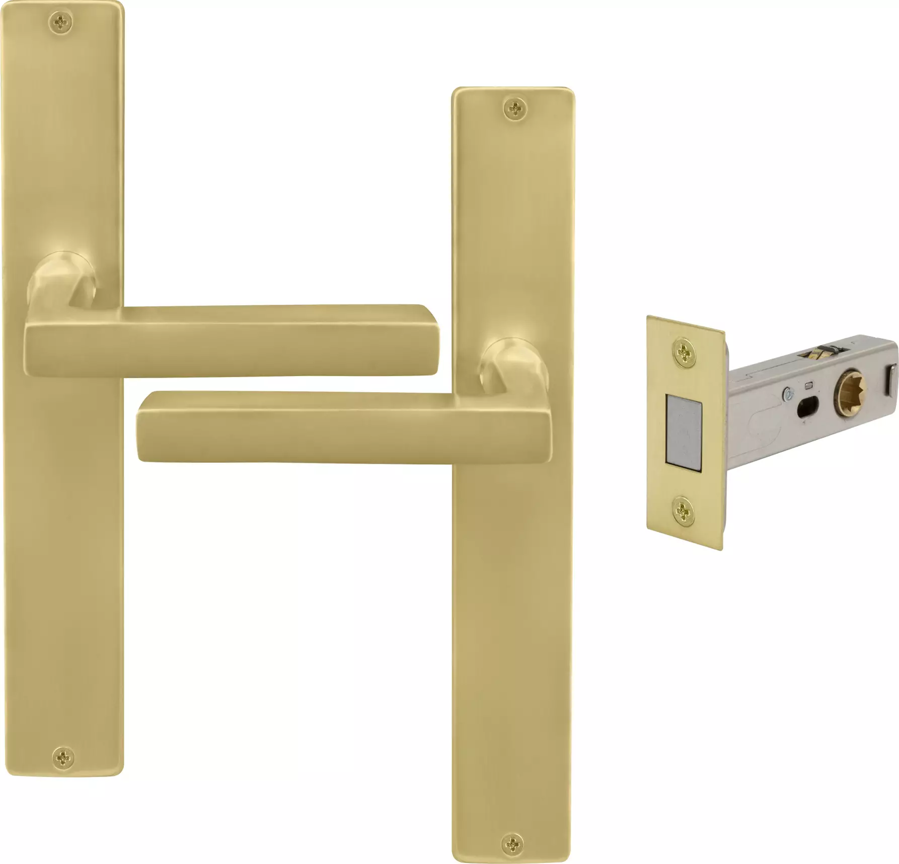 Federal Longplate Square Passage Set - Magn. Latch - MSB