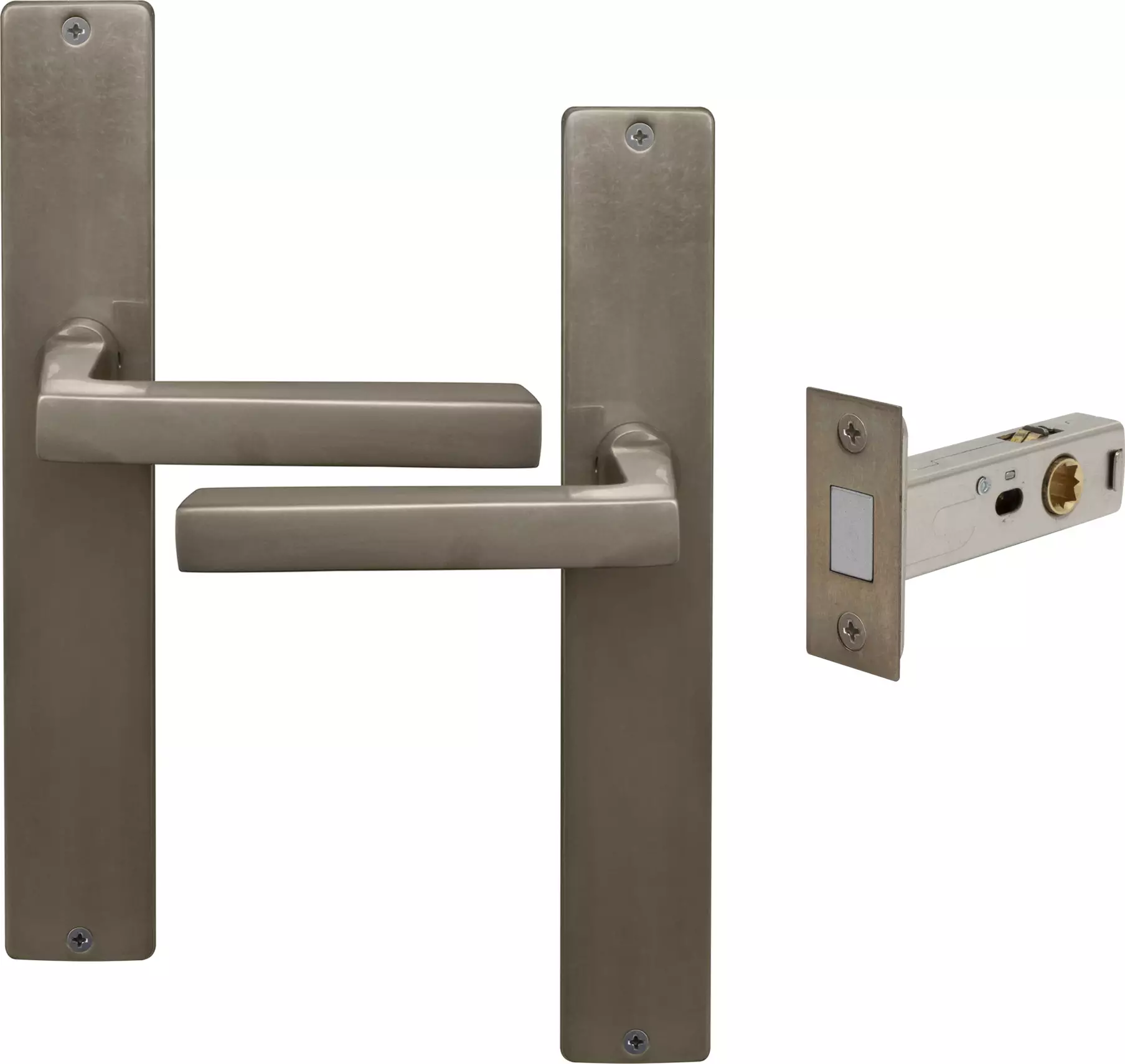 Federal Longplate Square Passage Set - Magn. Latch - NB