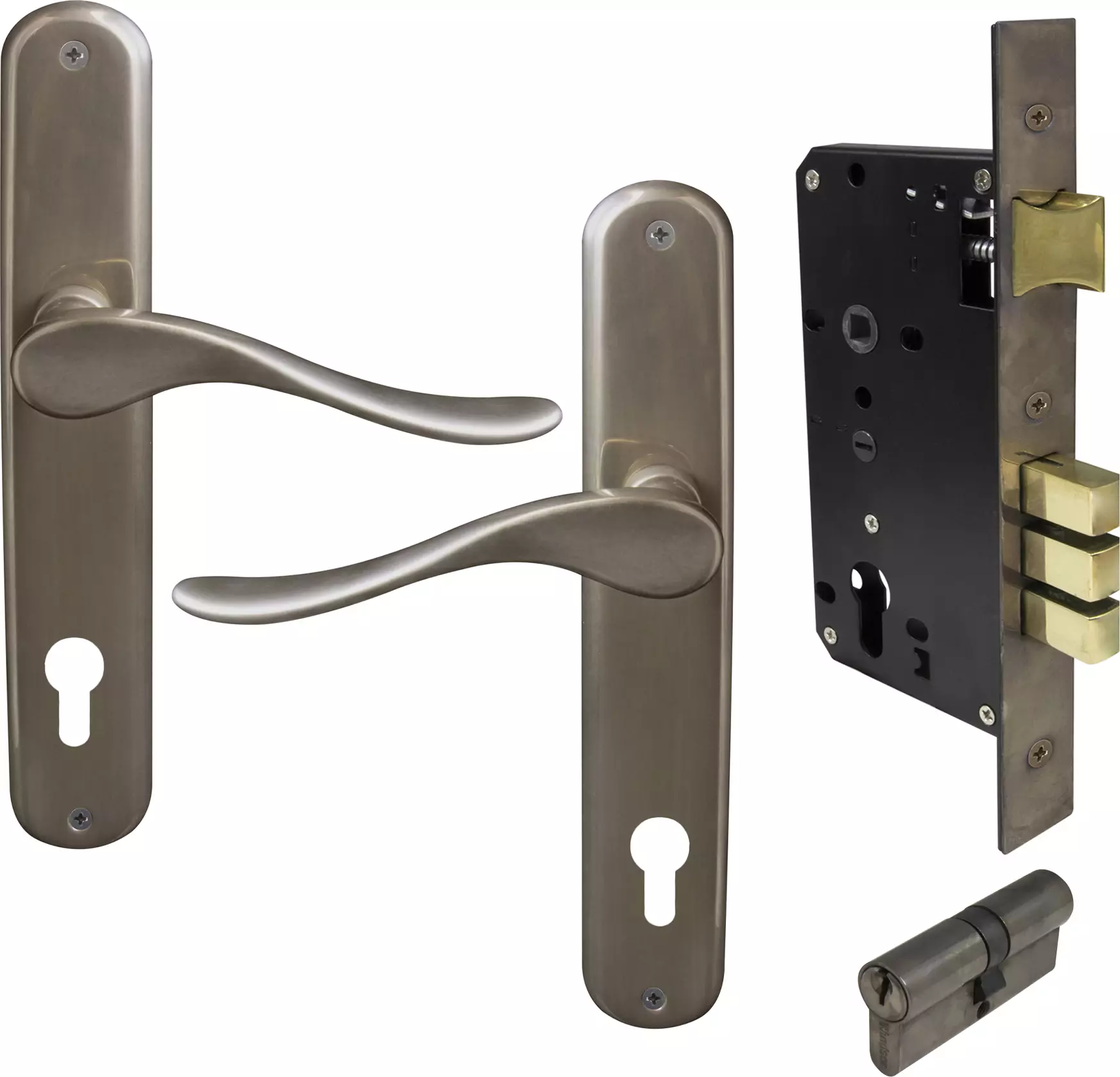 Haven Oval Longplate Entrance Set E85 - Key/Key - NB