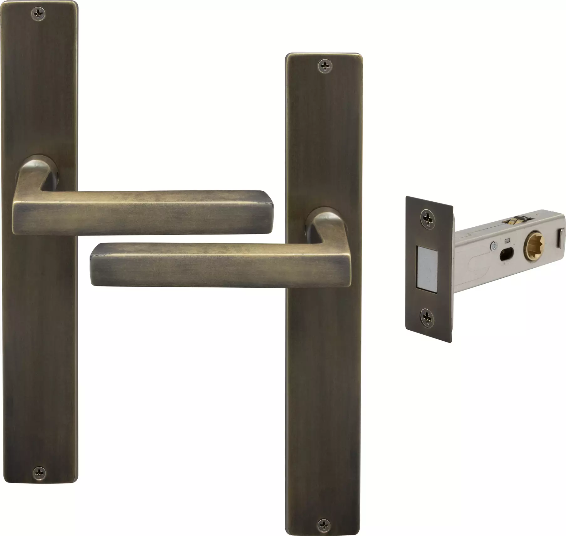 Federal Longplate Square Passage Set - Magn. Latch - ORB