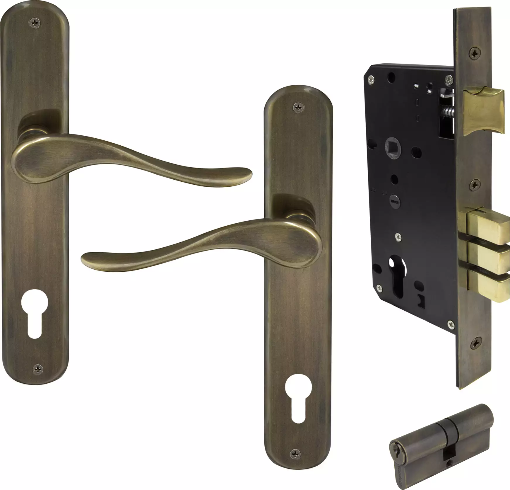 Haven Oval Longplate Entrance Set E85 - Key/Key - ORB