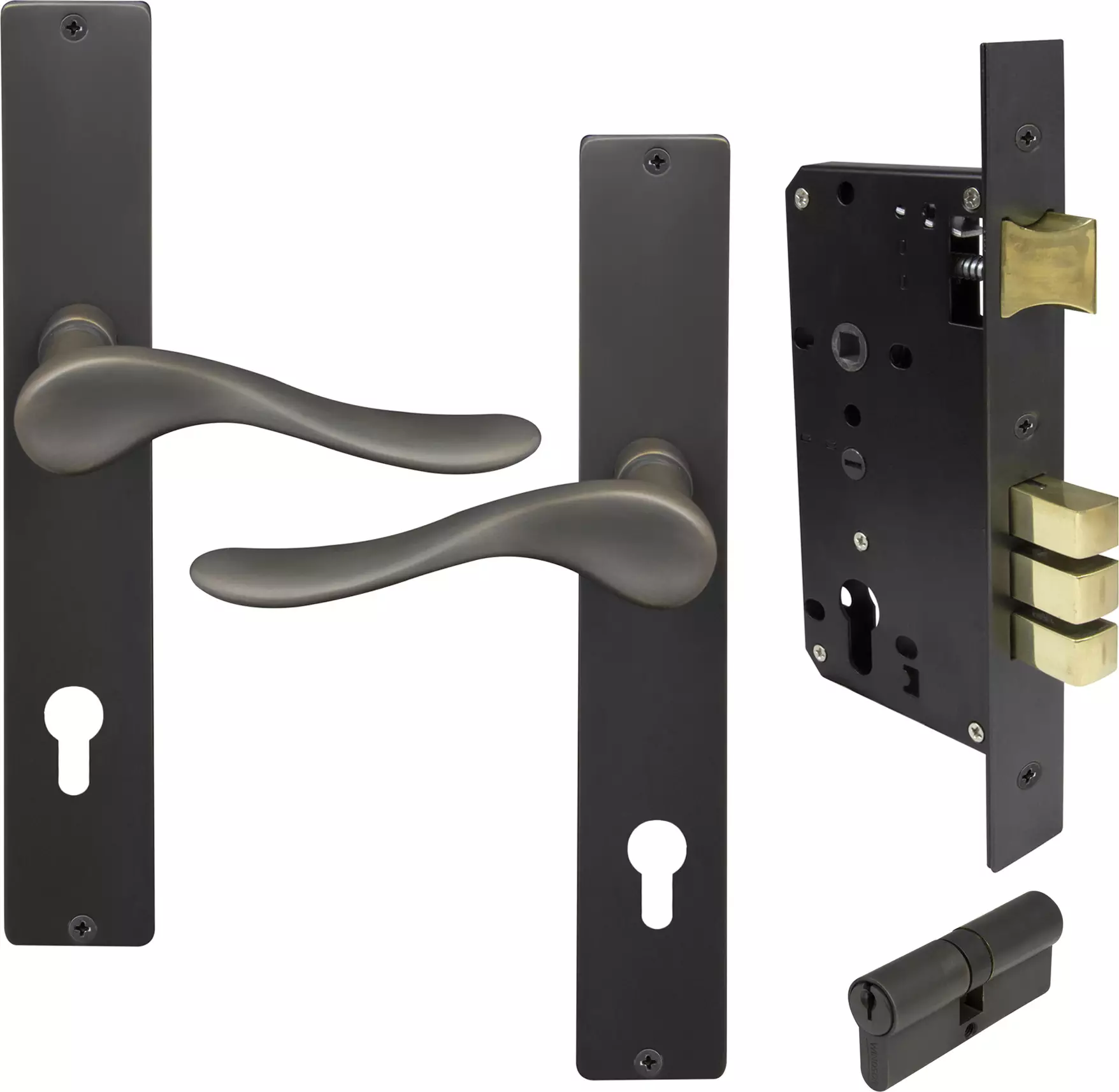 Haven Square Longplate Entrance Set E85 - Key/Key - DRB