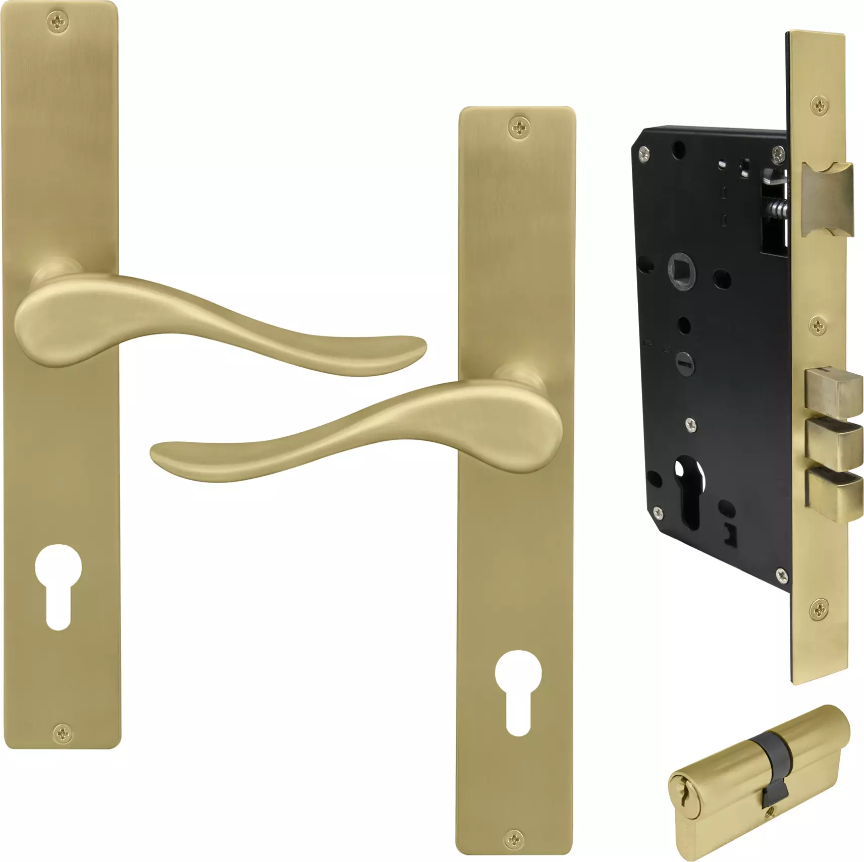 Haven Square Longplate Entrance Set E85 - Key/Key - MSB