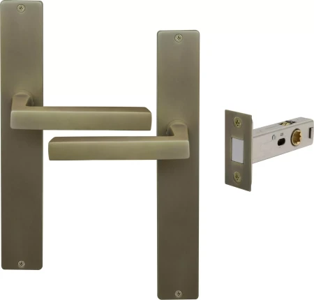 Federal Longplate Square Passage Set - Magn. Latch - RB