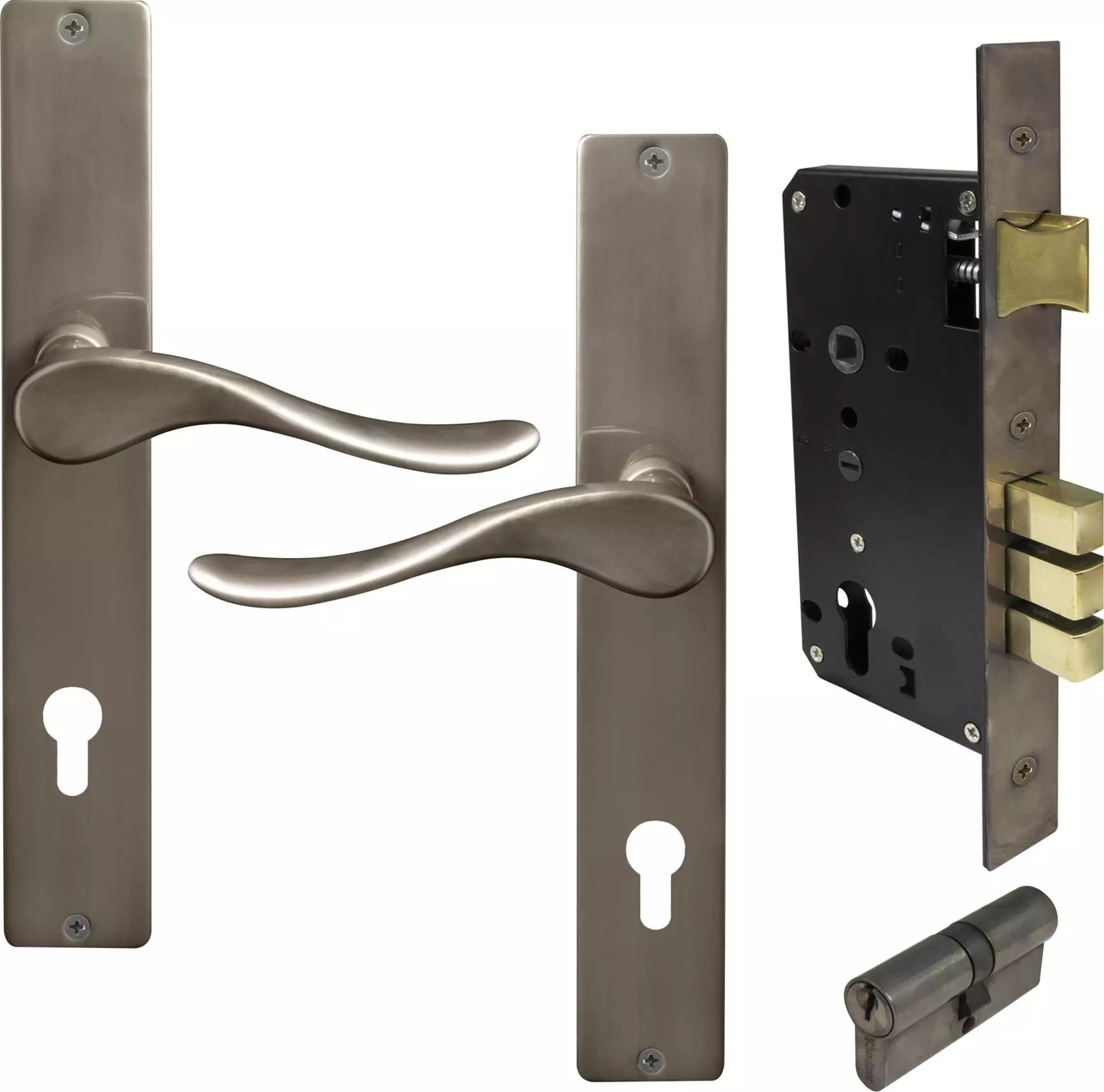 Haven Square Longplate Entrance Set E85 - Key/Key - NB