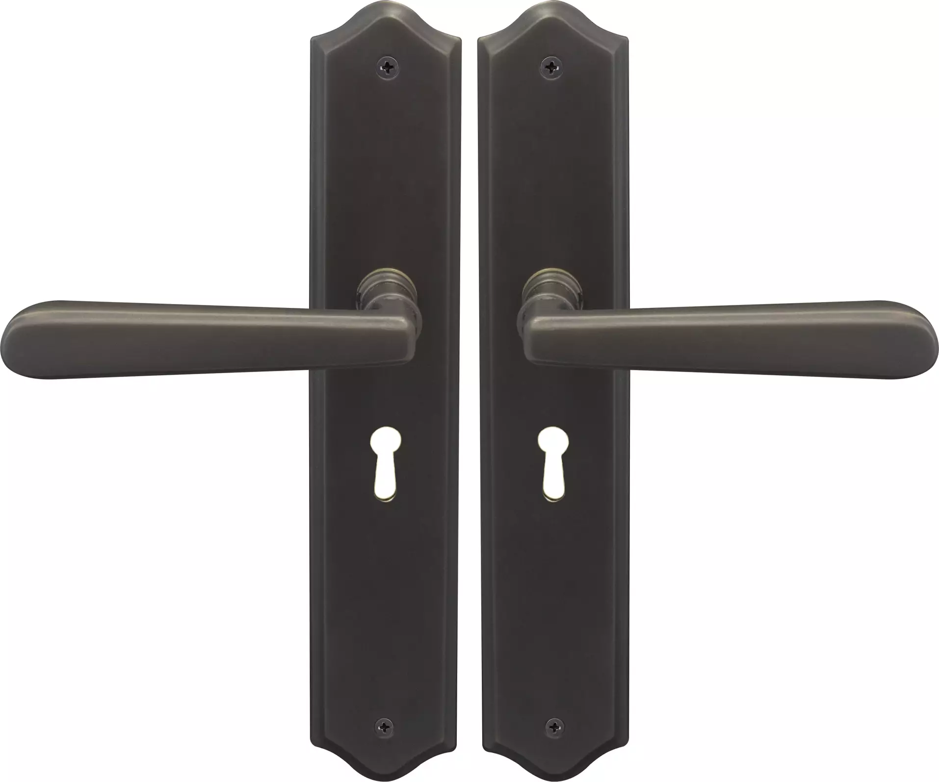 Villa Traditional Longplate Std Keyhole - DRB