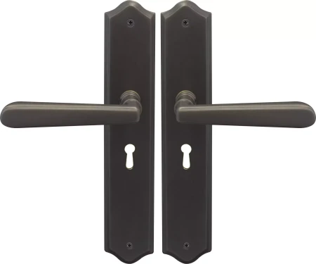Villa Traditional Longplate Std Keyhole - DRB