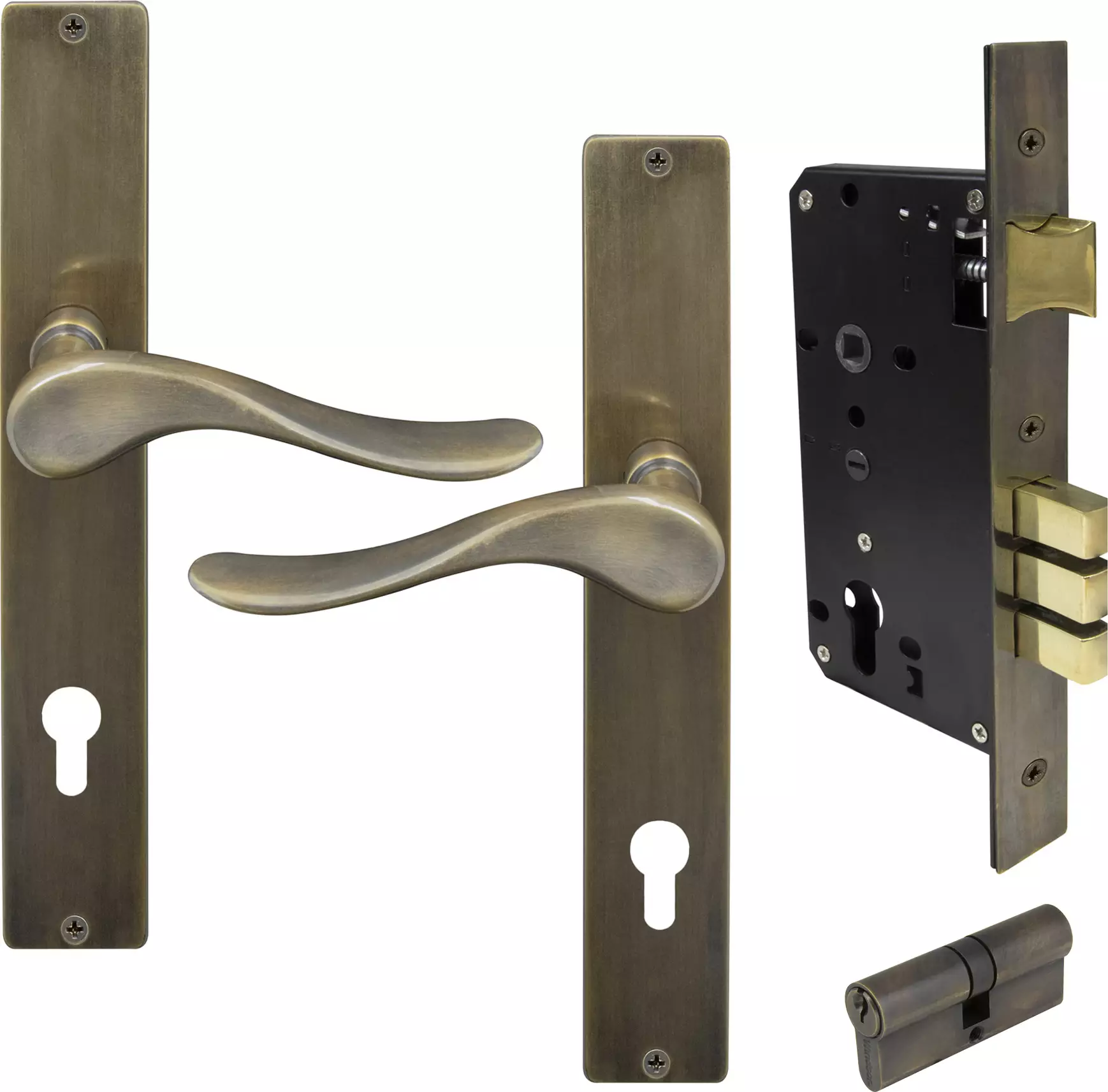 Haven Square Longplate Entrance Set E85 - Key/Key - ORB