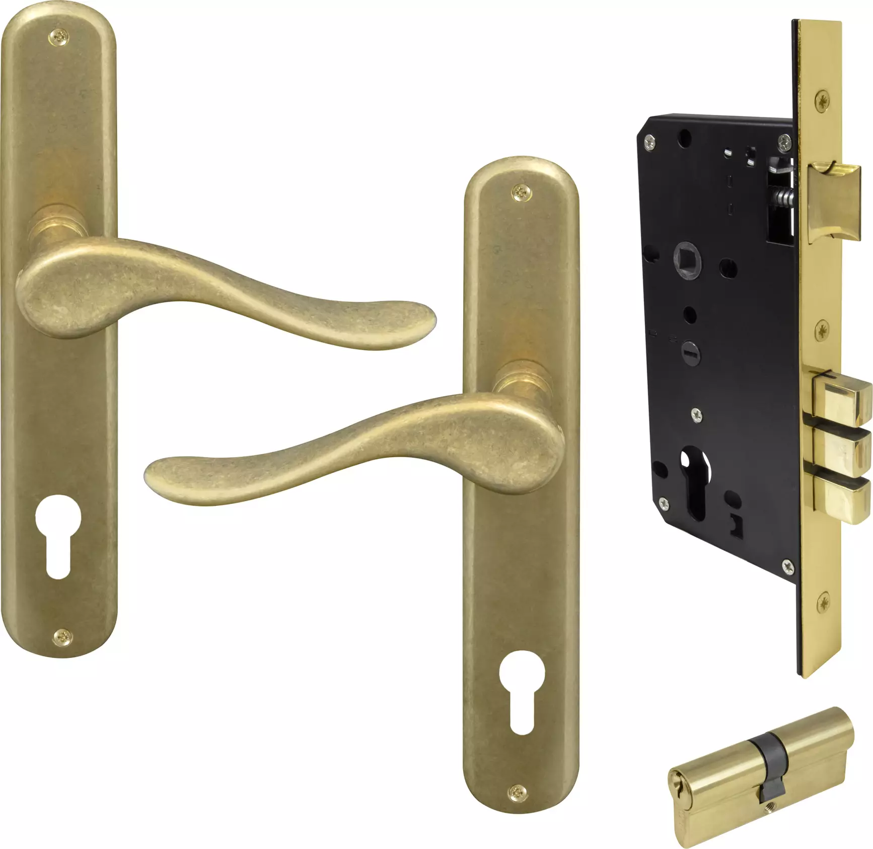 Haven Oval Longplate Entrance Set E85 - Key/Key - RLB