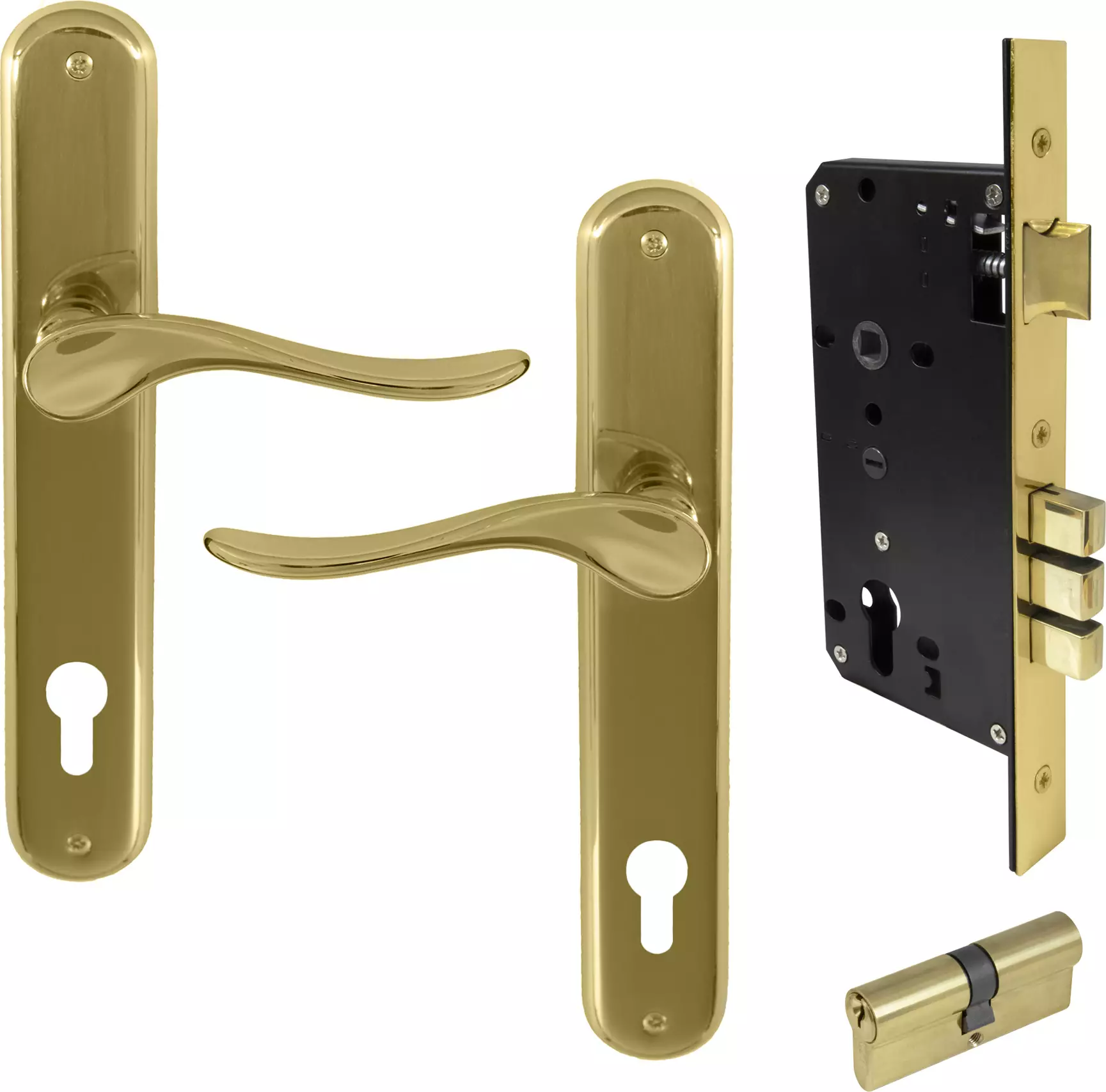 Haven Oval Longplate Entrance Set E85 - Key/Key - UB