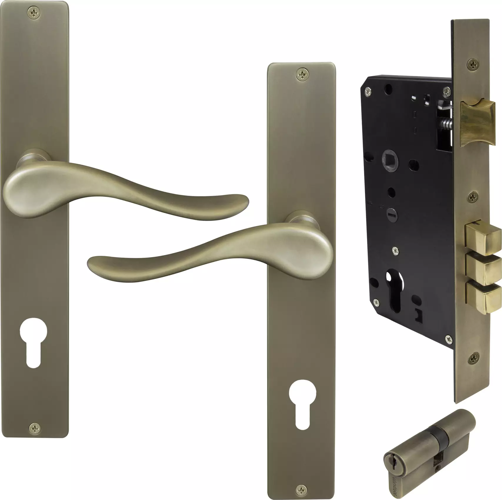 Haven Square Longplate Entrance Set E85 - Key/Key - RB