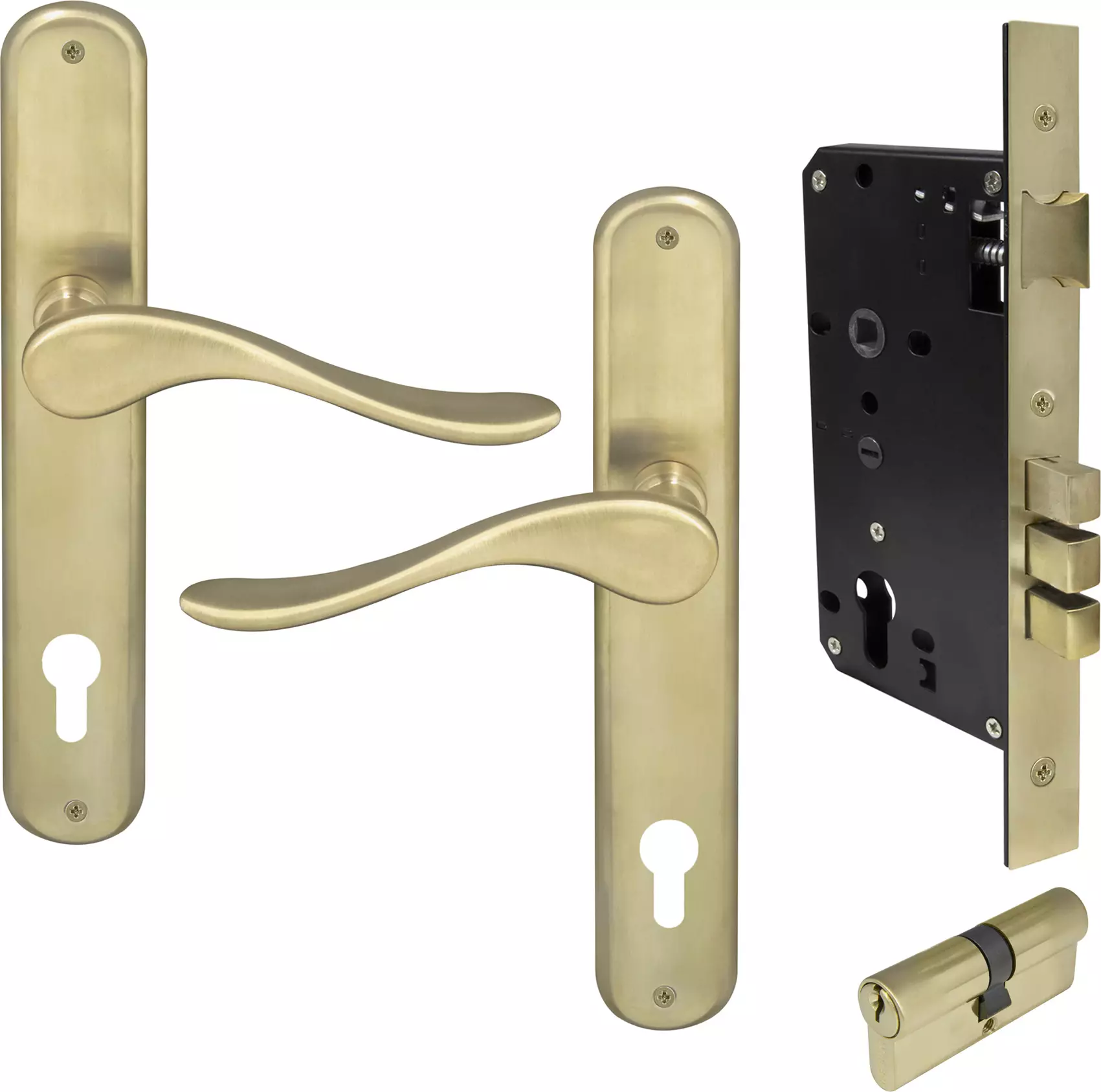 Haven Oval Longplate Entrance Set E85 - Key/Key - USB