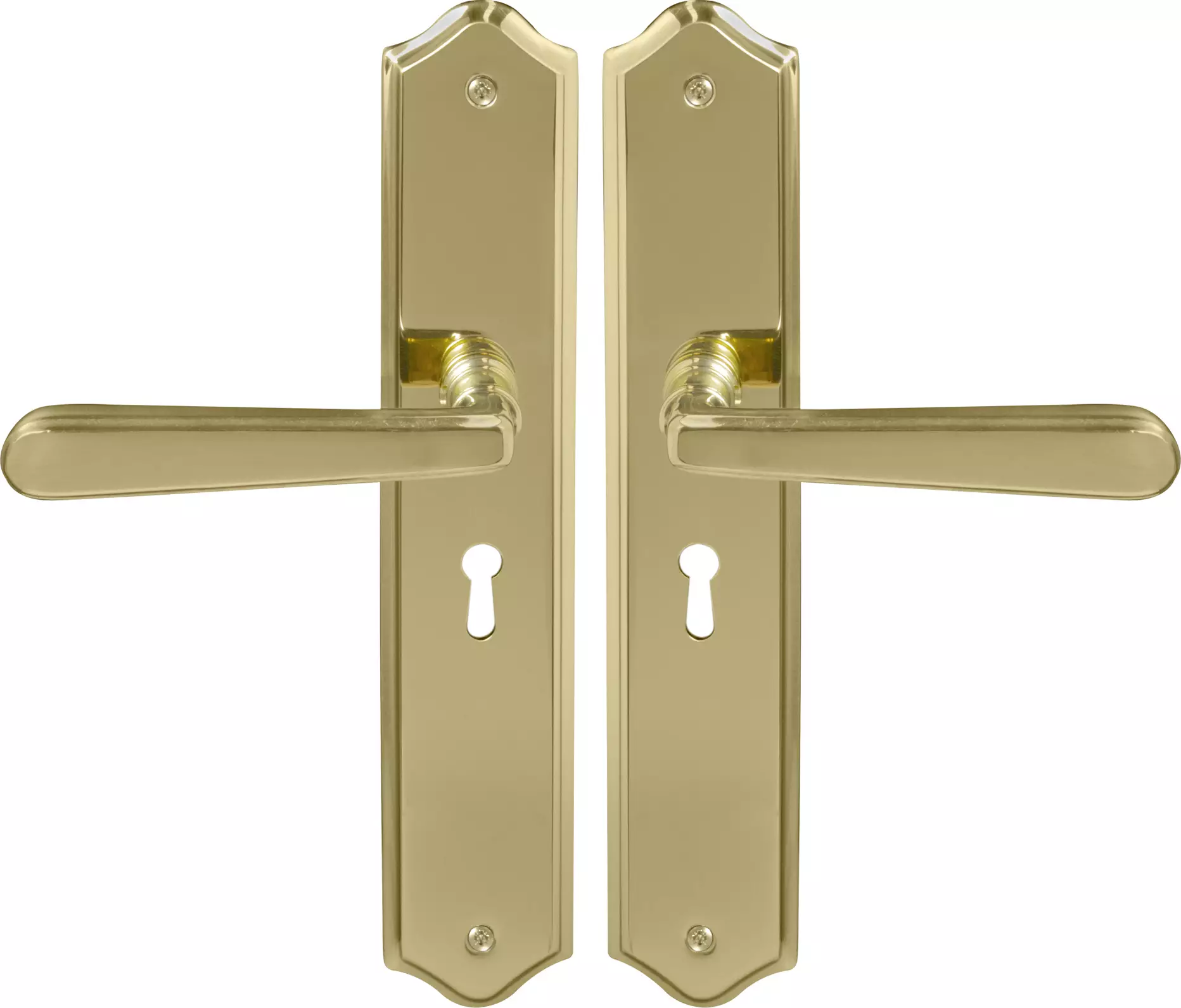 Villa Traditional Longplate Std Keyhole - PB