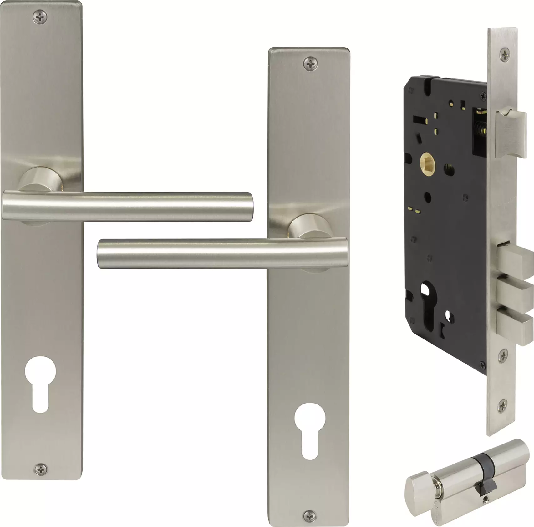 Charleston LP Square Entrance Set - E85 - BN