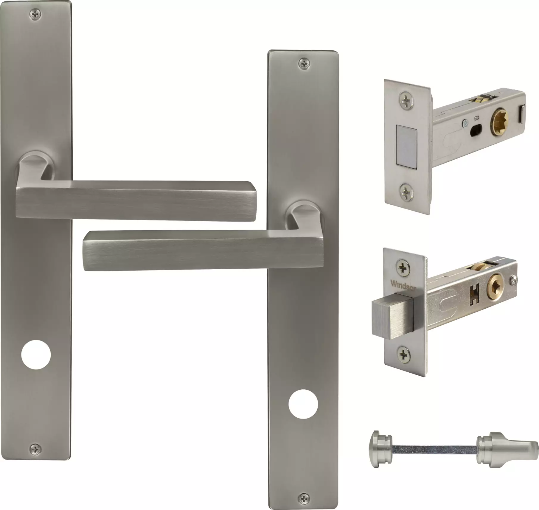 Federal Longplate Square Privacy Set - Magn. Latch - BN