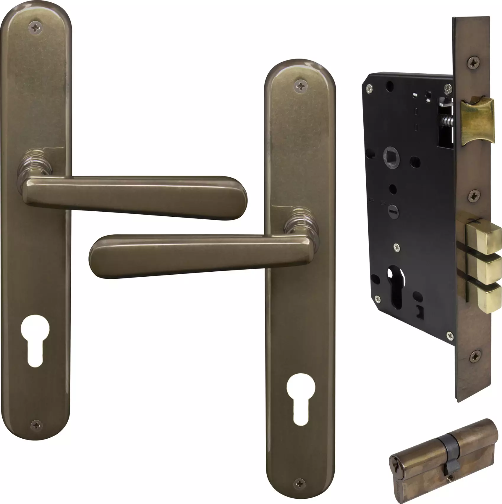 Villa Oval Longplate Entrance Set E85 - Key/Key - AB