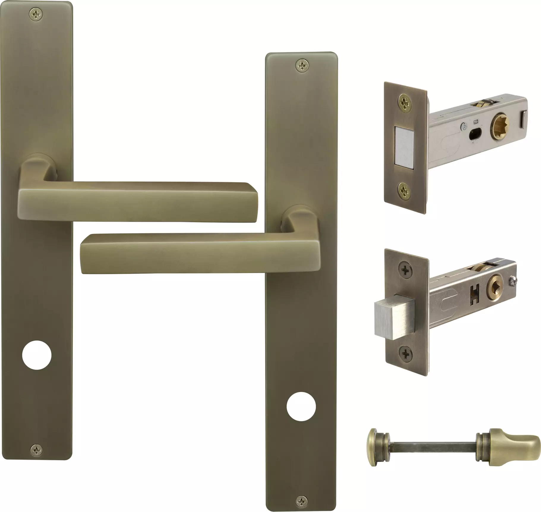 Federal Longplate Square Privacy Set - Magn. Latch - RB