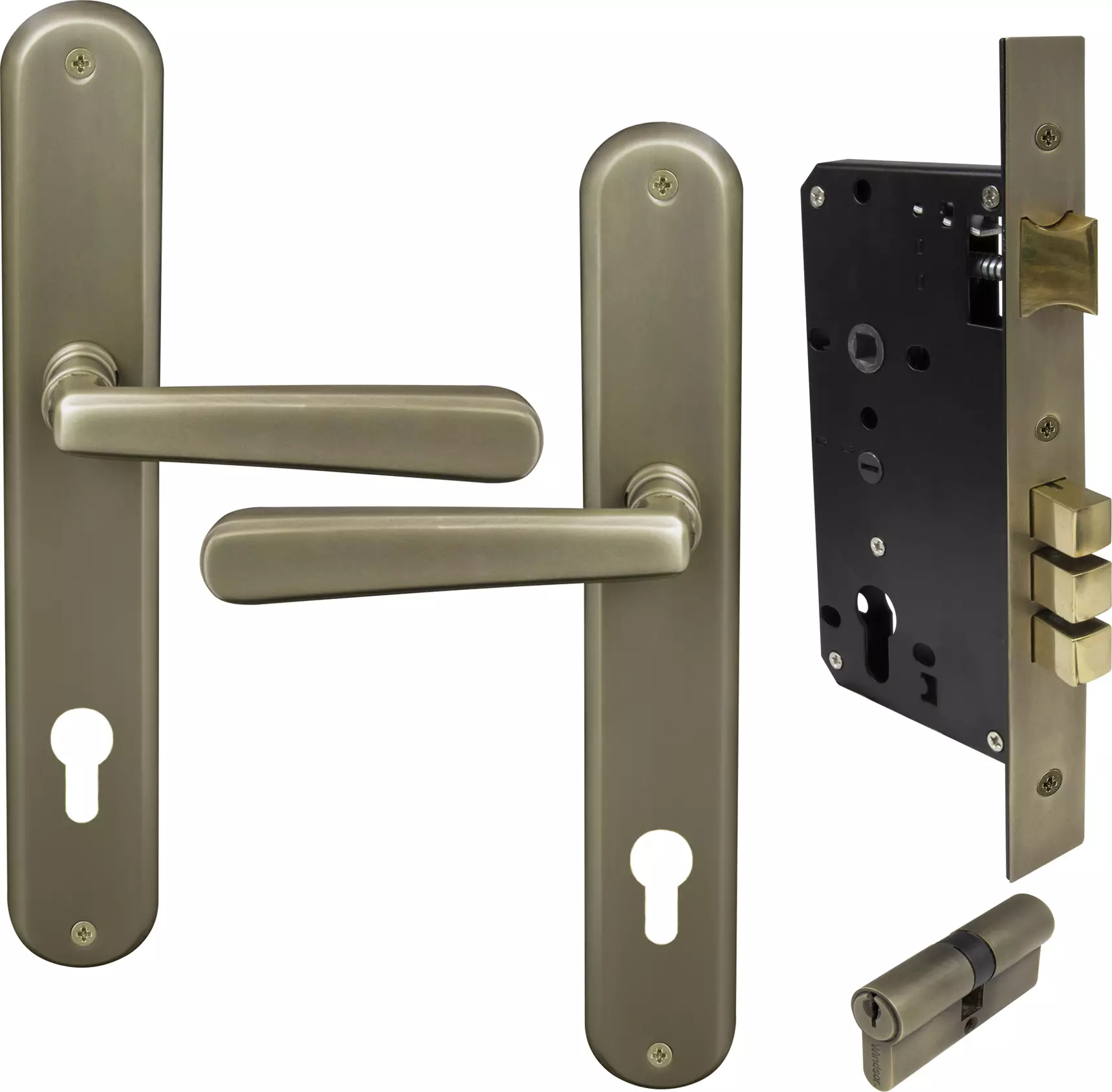 Villa Oval Longplate Entrance Set E85 - Key/Key - RB