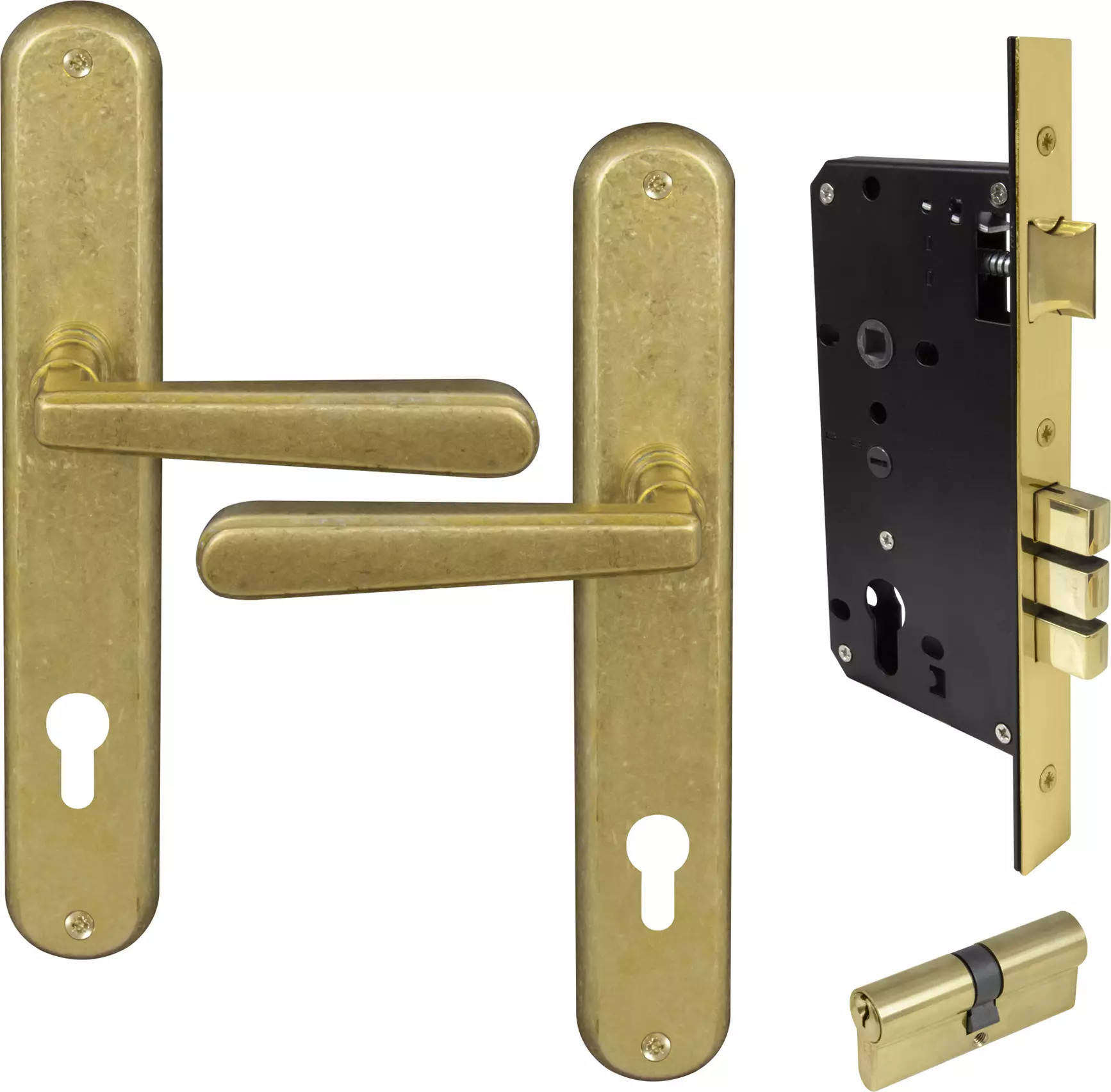 Villa Oval Longplate Entrance Set E85 - Key/Key - RLB