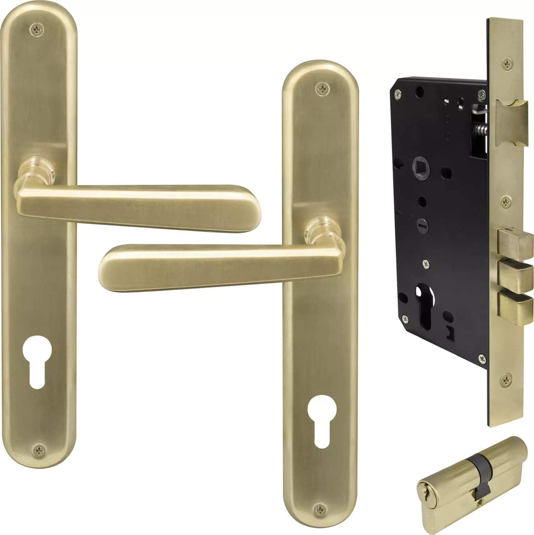 Villa Oval Longplate Entrance Set E85 - Key/Key - USB