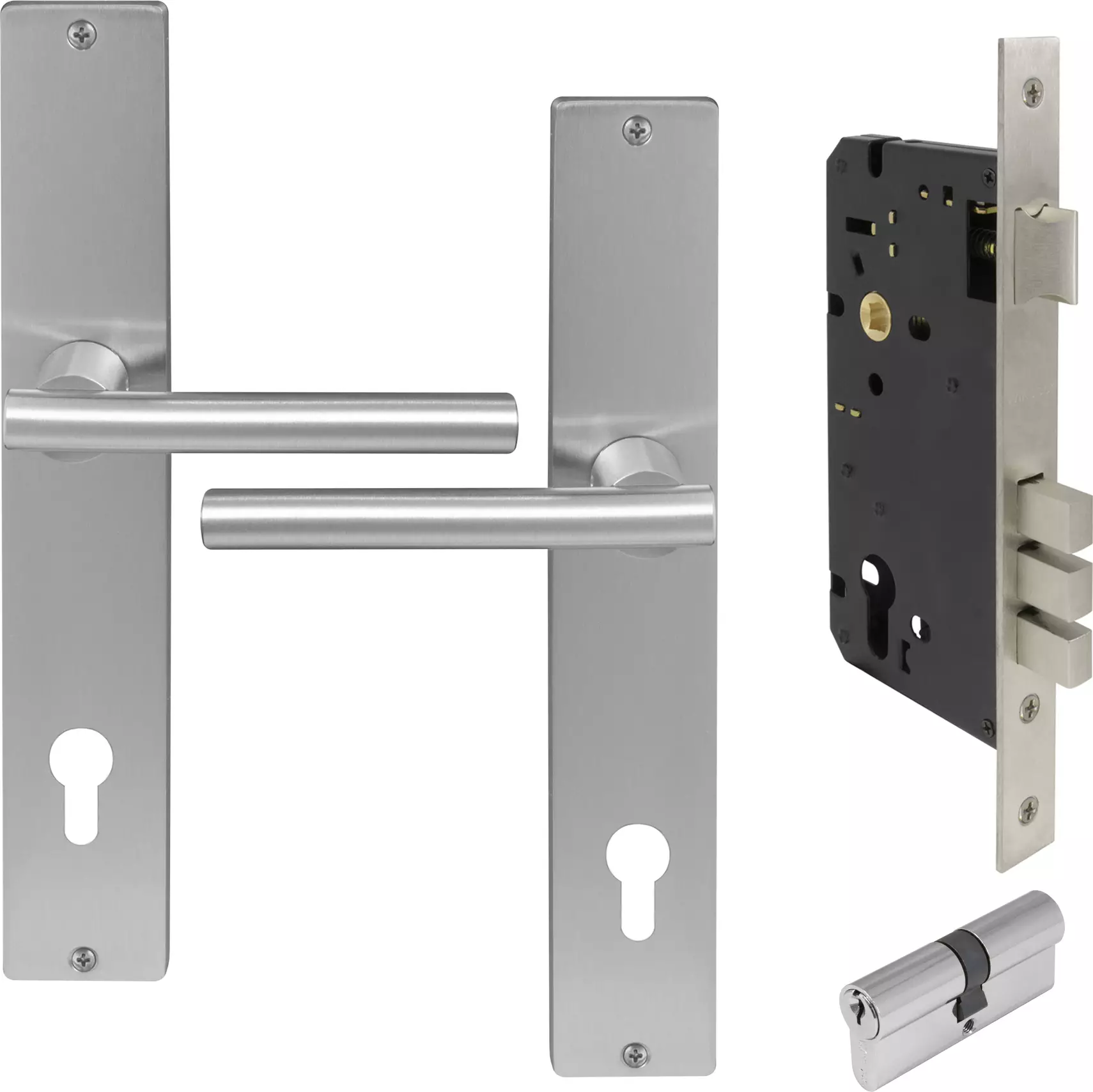 Charleston Square Longplate Entrance Set E85 - Key/Key - PC
