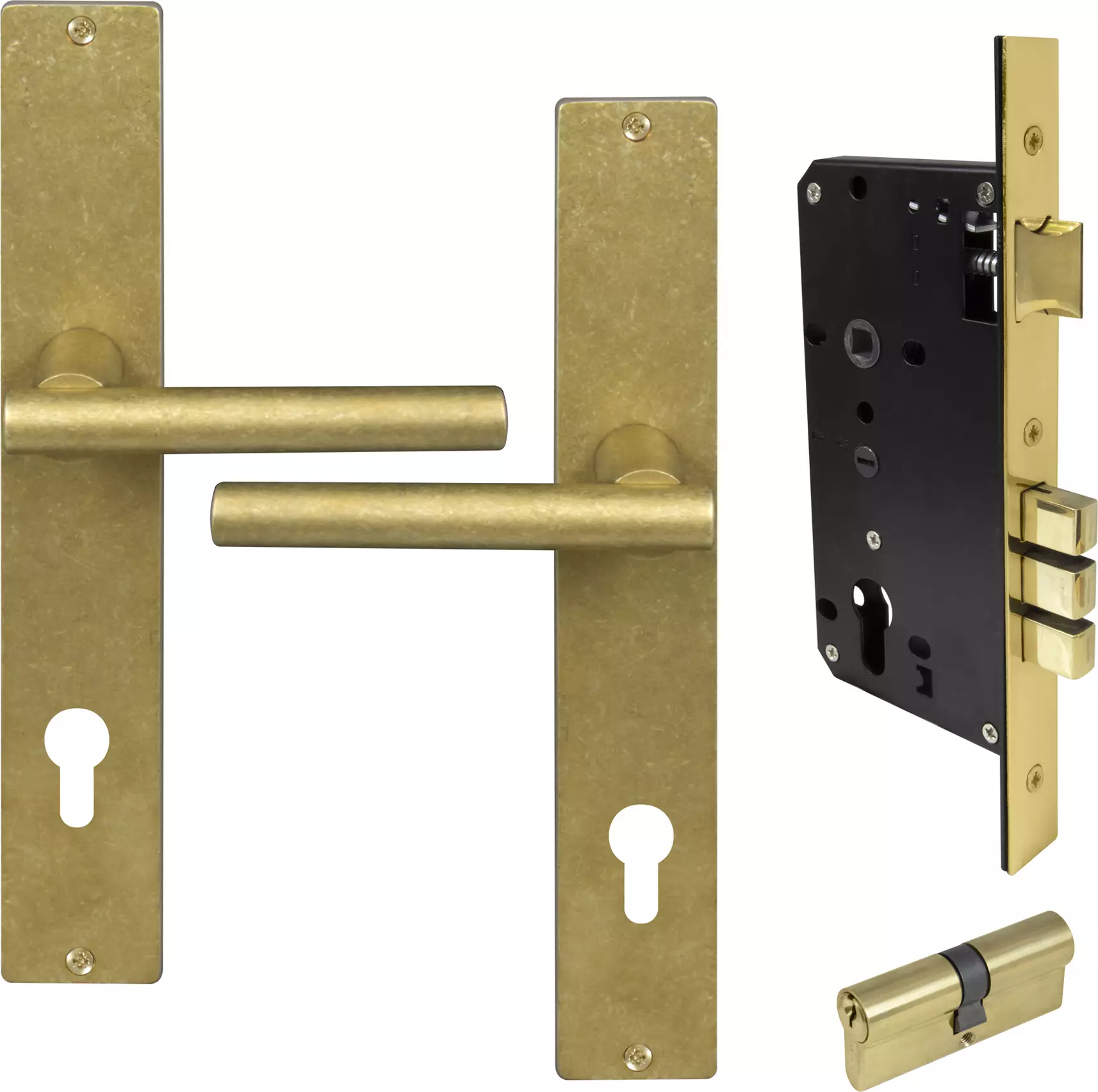Charleston Square Longplate Entrance Set E85 - Key/Key - RLB