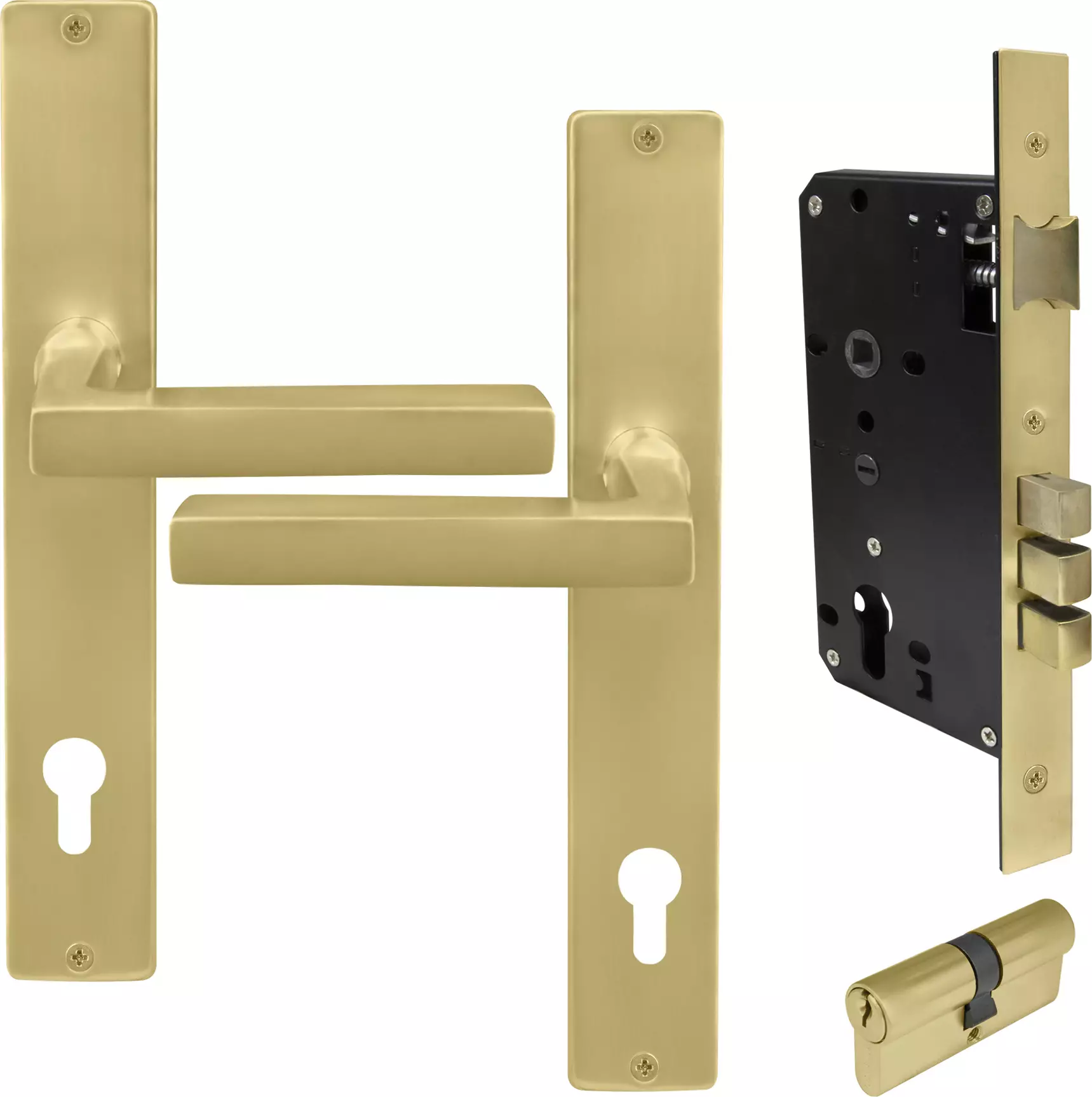 Federal Square Longplate Entrance Set E85 - Key/Key - MSB