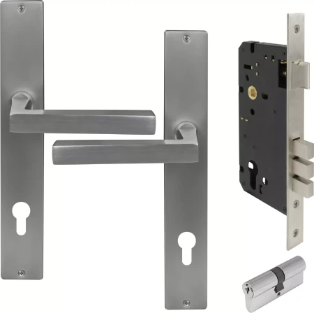Federal Square Longplate Entrance Set E85 - Key/Key - PC