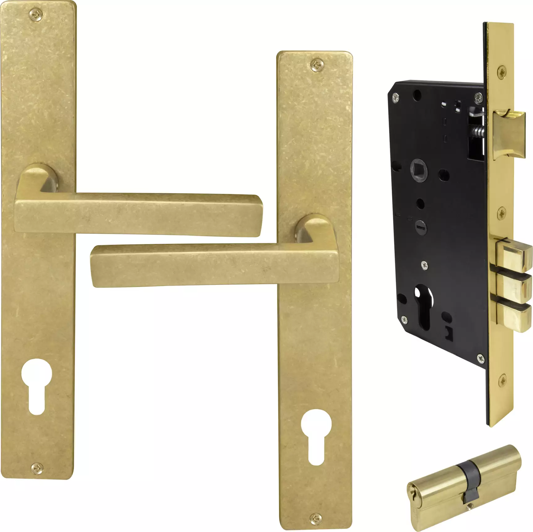 Federal Square Longplate Entrance Set E85 - Key/Key - RLB