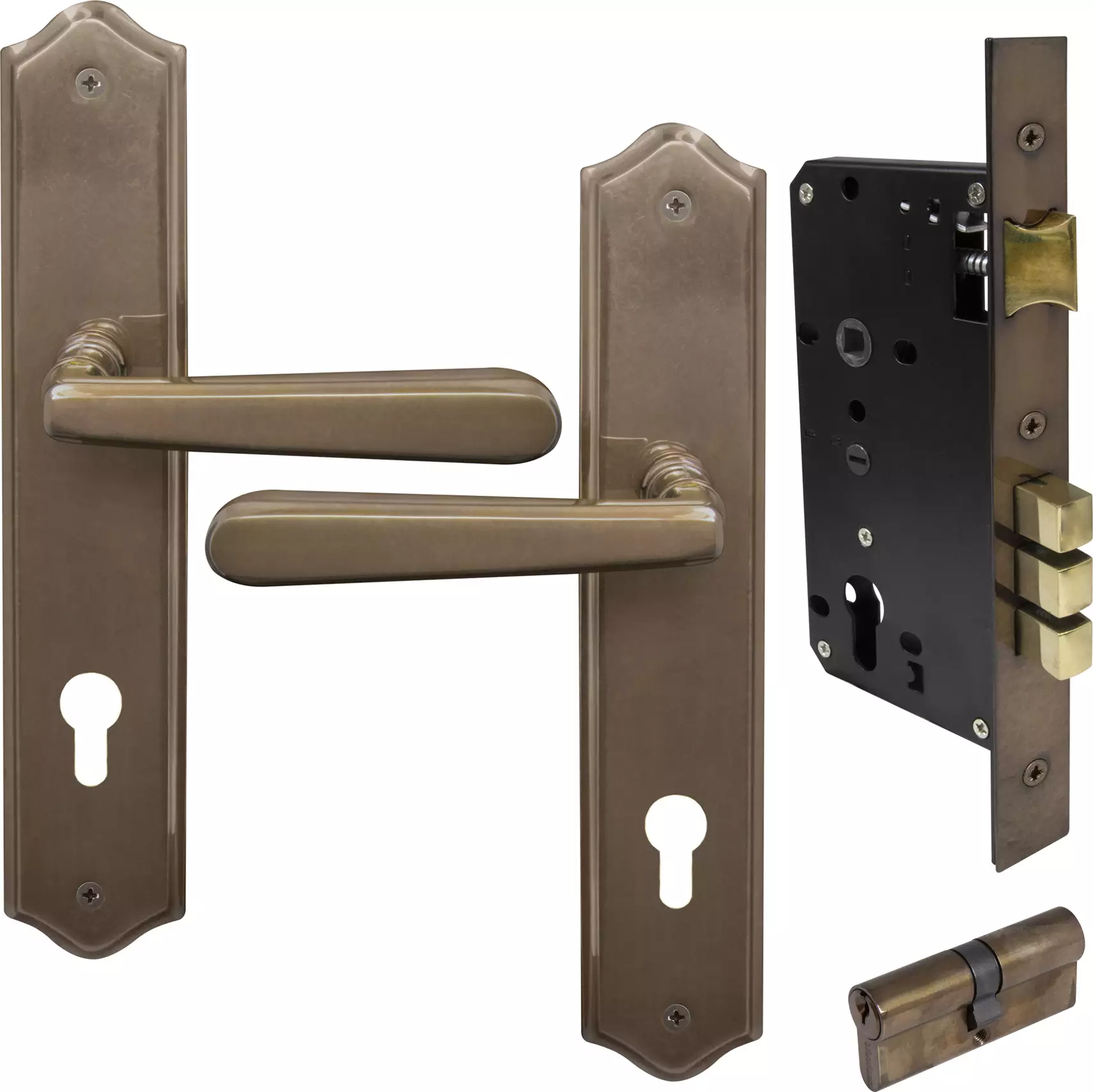 Villa Traditional Longplate Entrance Set E85 - Key/Key - AB