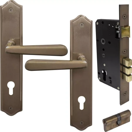 Villa Traditional Longplate Entrance Set E85 - Key/Key - AB