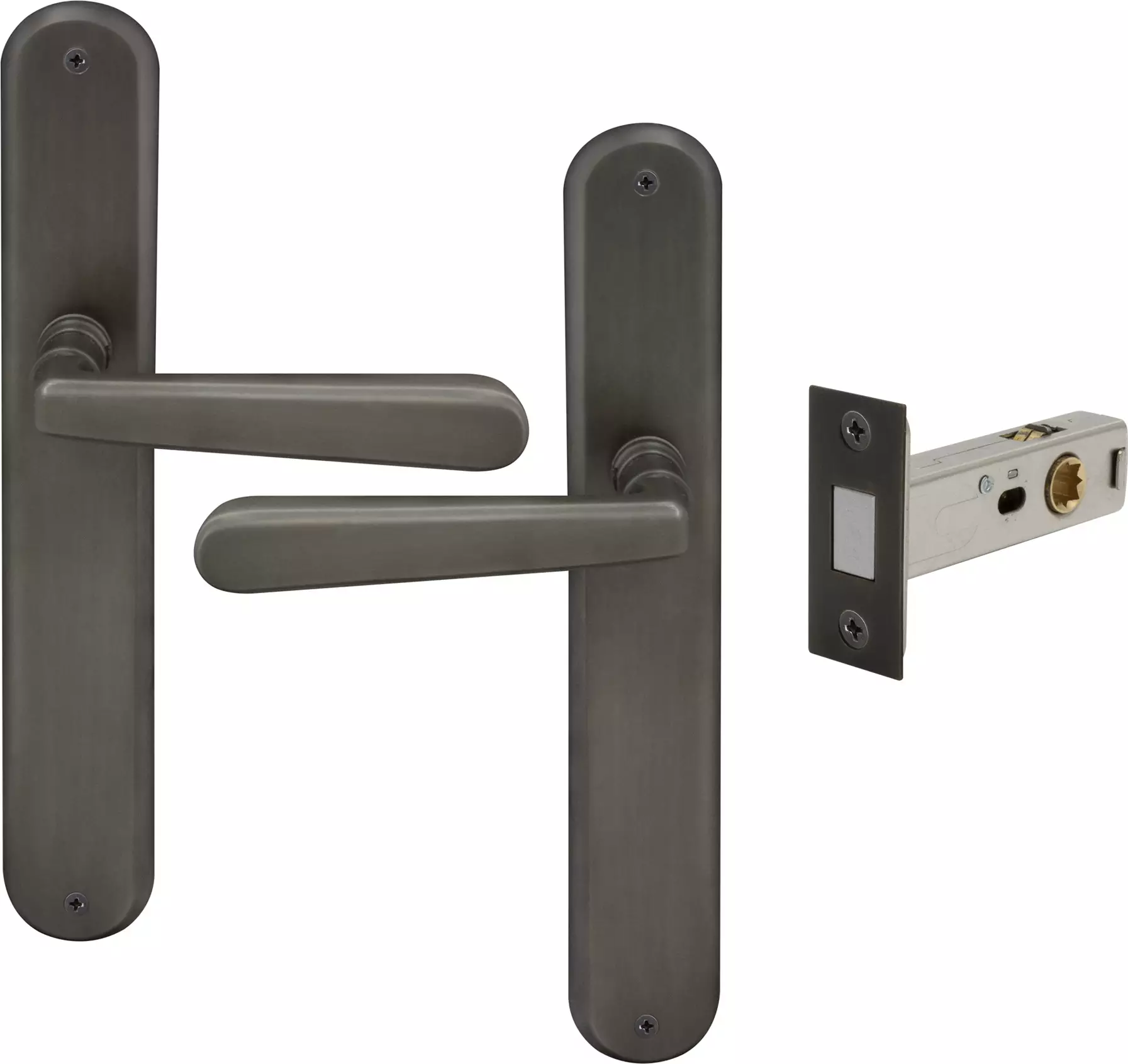 Villa Longplate Oval Passage Set - Magn. Latch - DRB