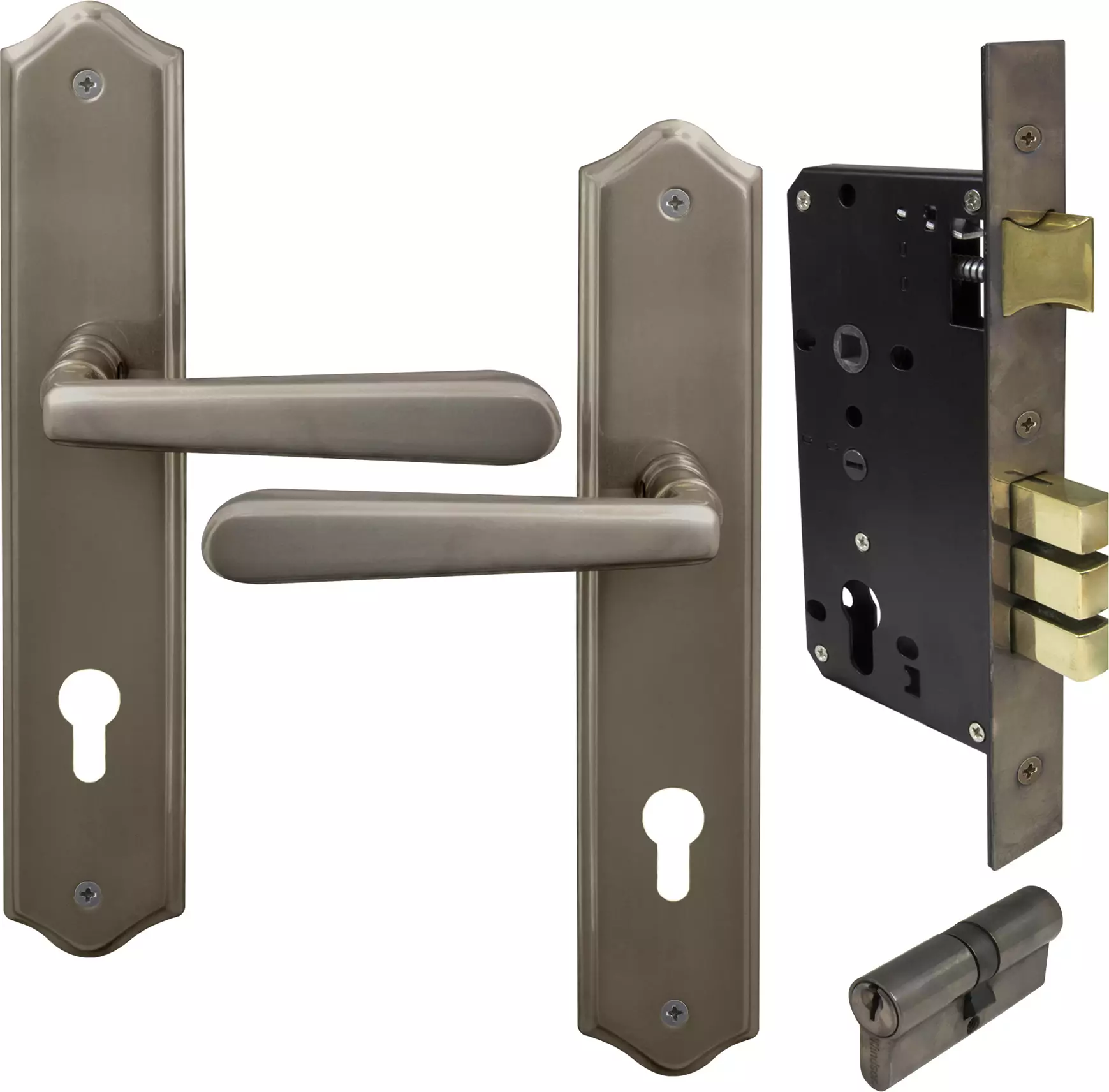 Villa Traditional Longplate Entrance Set E85 - Key/Key - NB