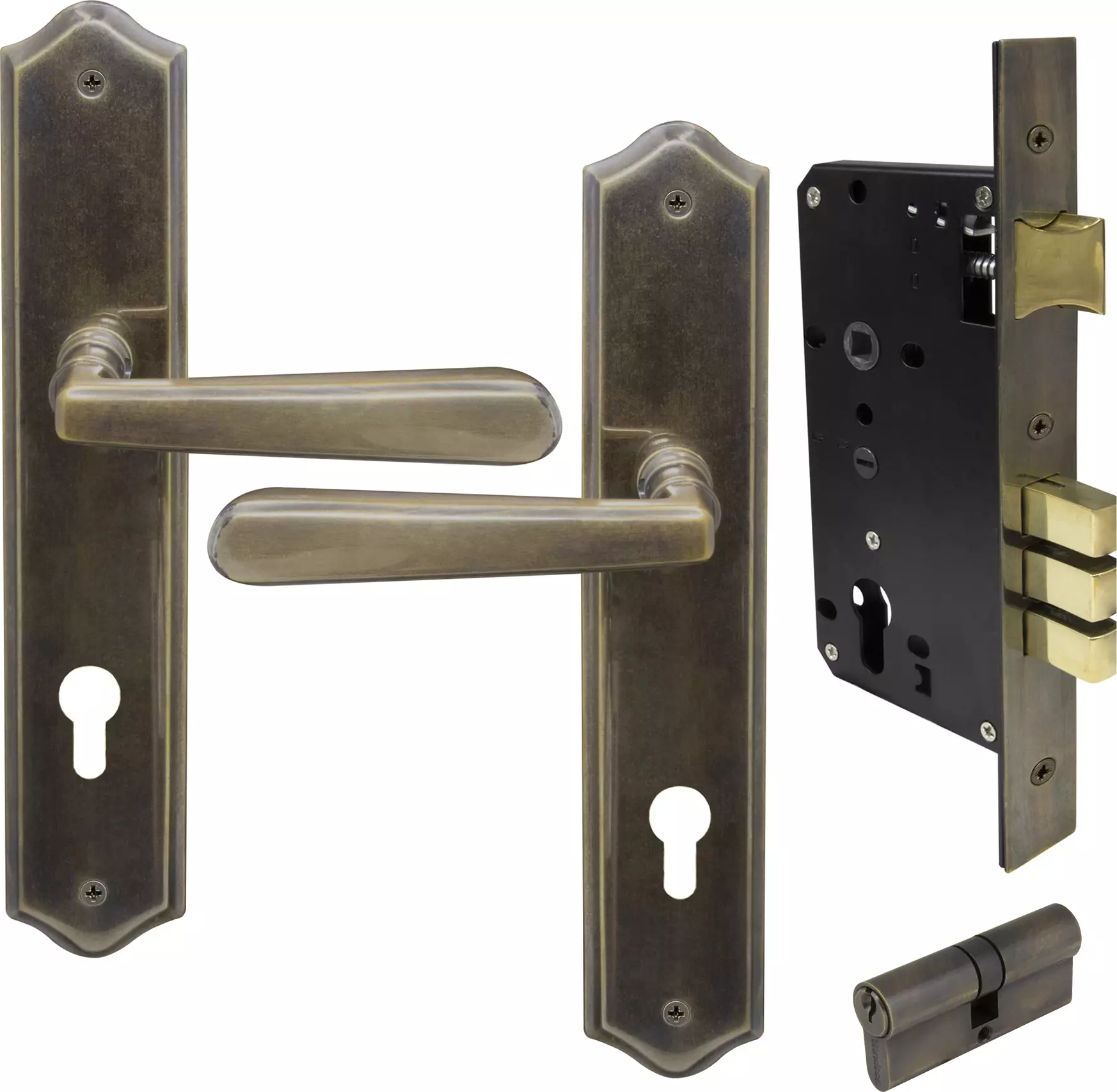 Villa Traditional Longplate Entrance Set E85 - Key/Key - ORB