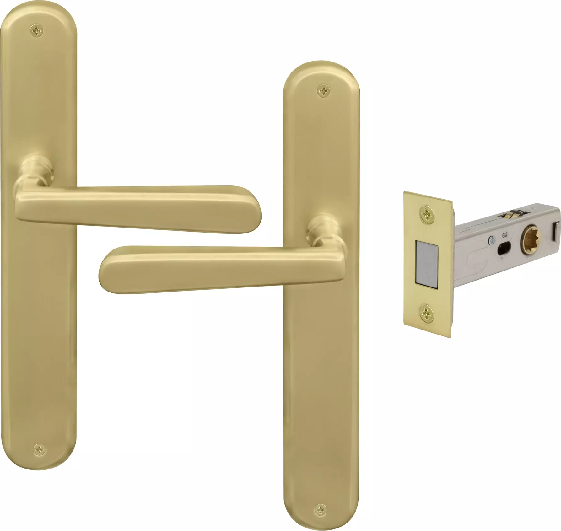 Villa Longplate Oval Passage Set - Magn. Latch - MSB