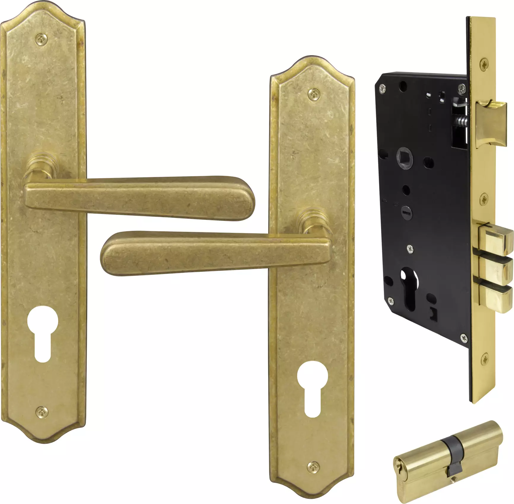 Villa Traditional Longplate Entrance Set E85 - Key/Key - RLB