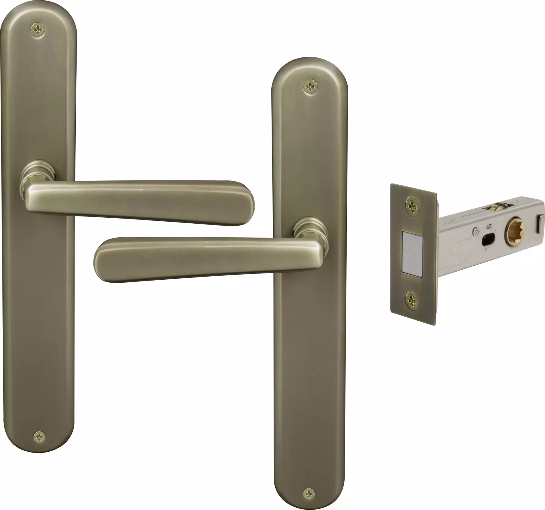 Villa Longplate Oval Passage Set - Magn. Latch - RB