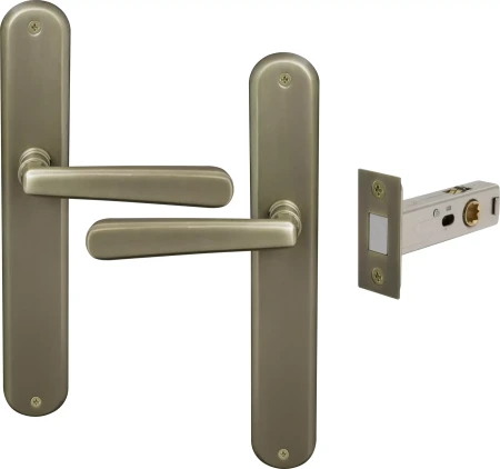 Villa Longplate Oval Passage Set - Magn. Latch - RB