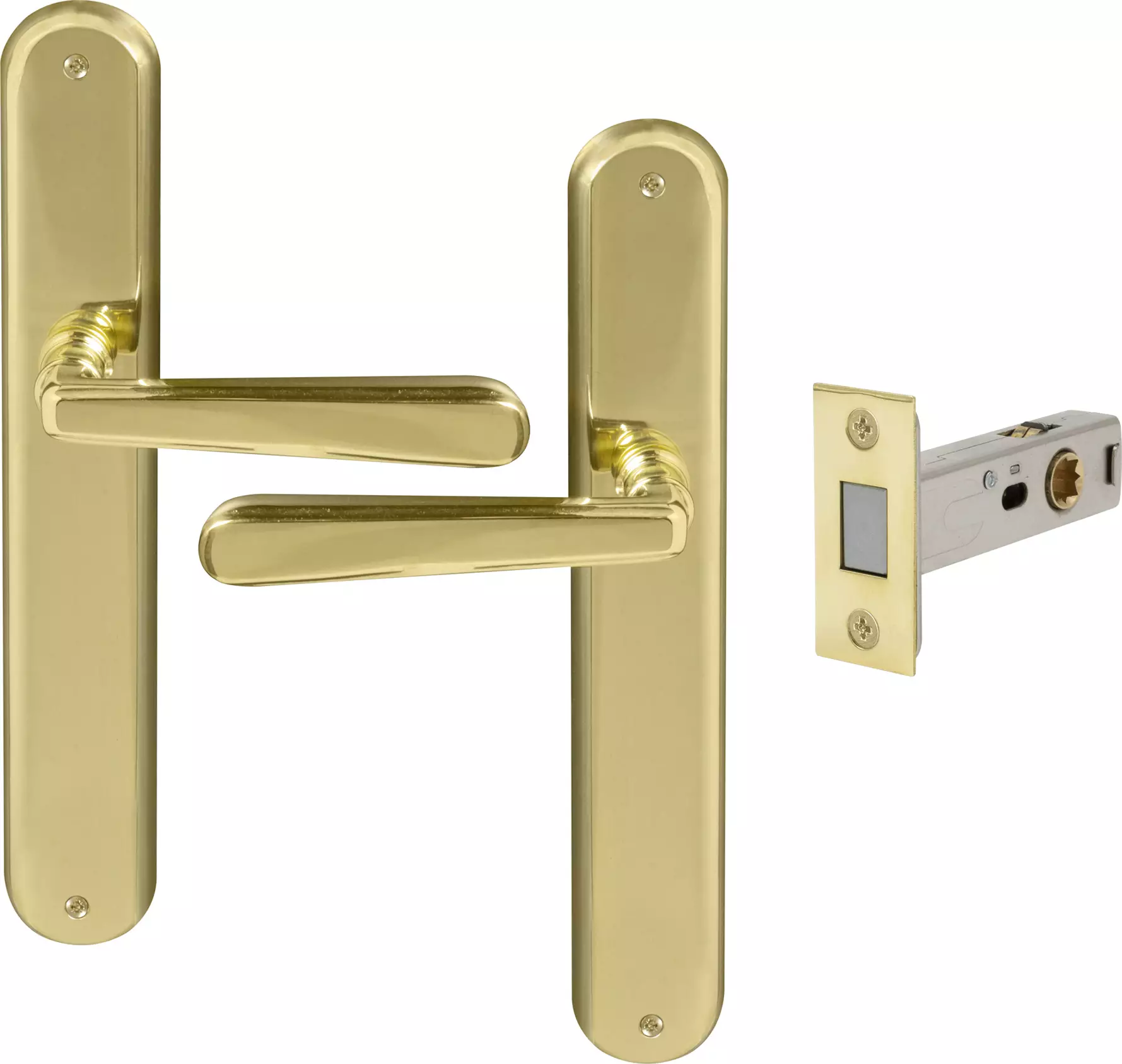 Villa Longplate Oval Passage Set - Magn. Latch - UB