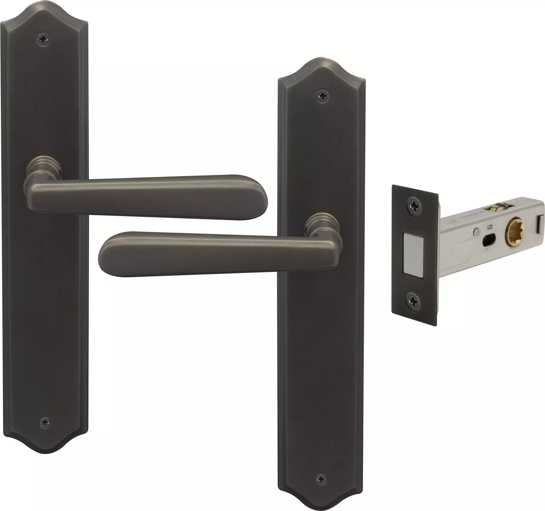 Villa Longplate Traditional Passage Set - Magn. Latch - DRB