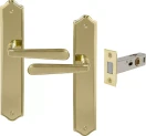 Villa Longplate Traditional Passage Set - Magn. Latch - PB