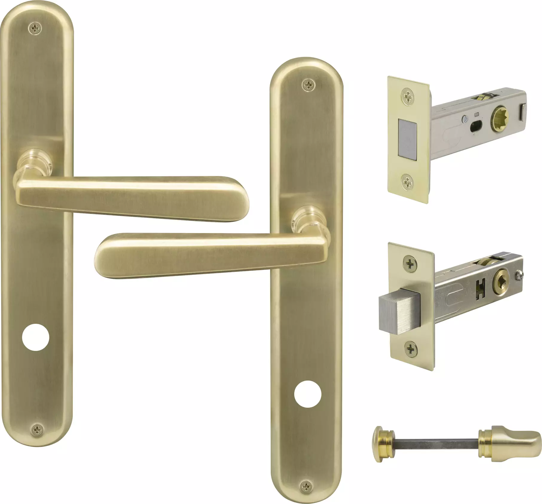 Villa Longplate Oval Privacy Set - Magn. Latch - USB