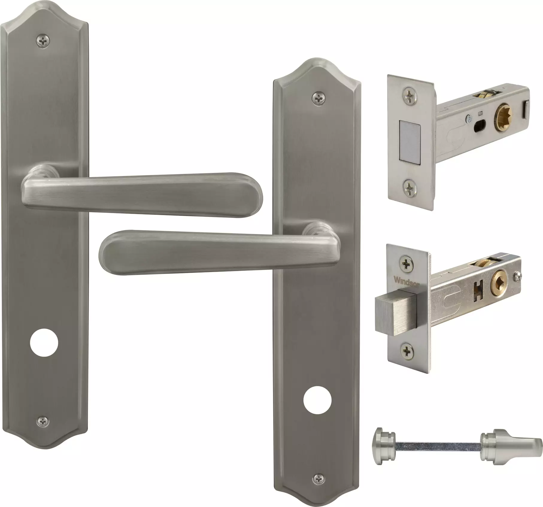 Villa Longplate Traditional Privacy Set - Magn. Latch - BN